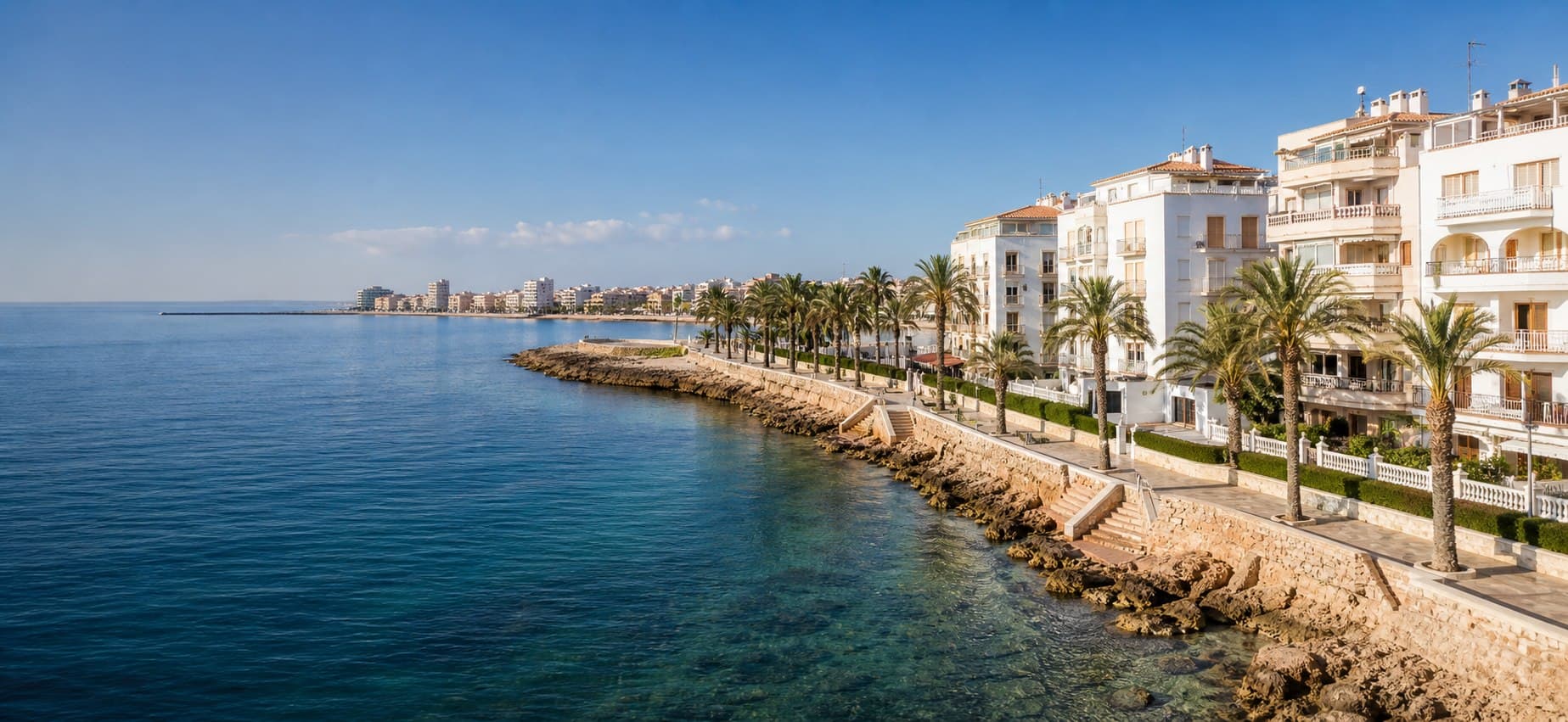 Paseo marítimo mediterráneo de Torrevieja